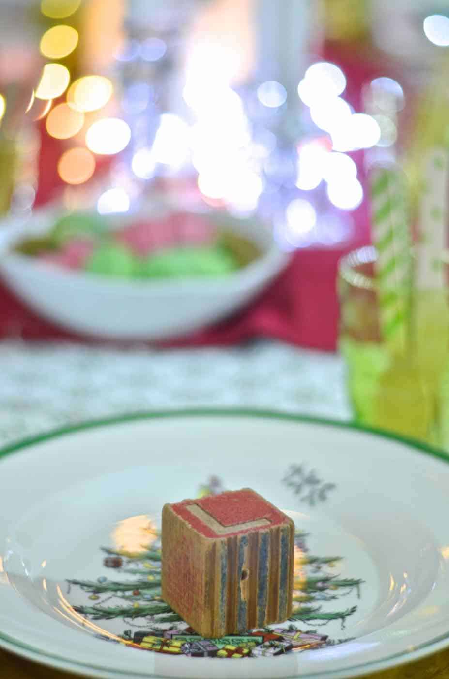 Christmas tablescape ready for children.