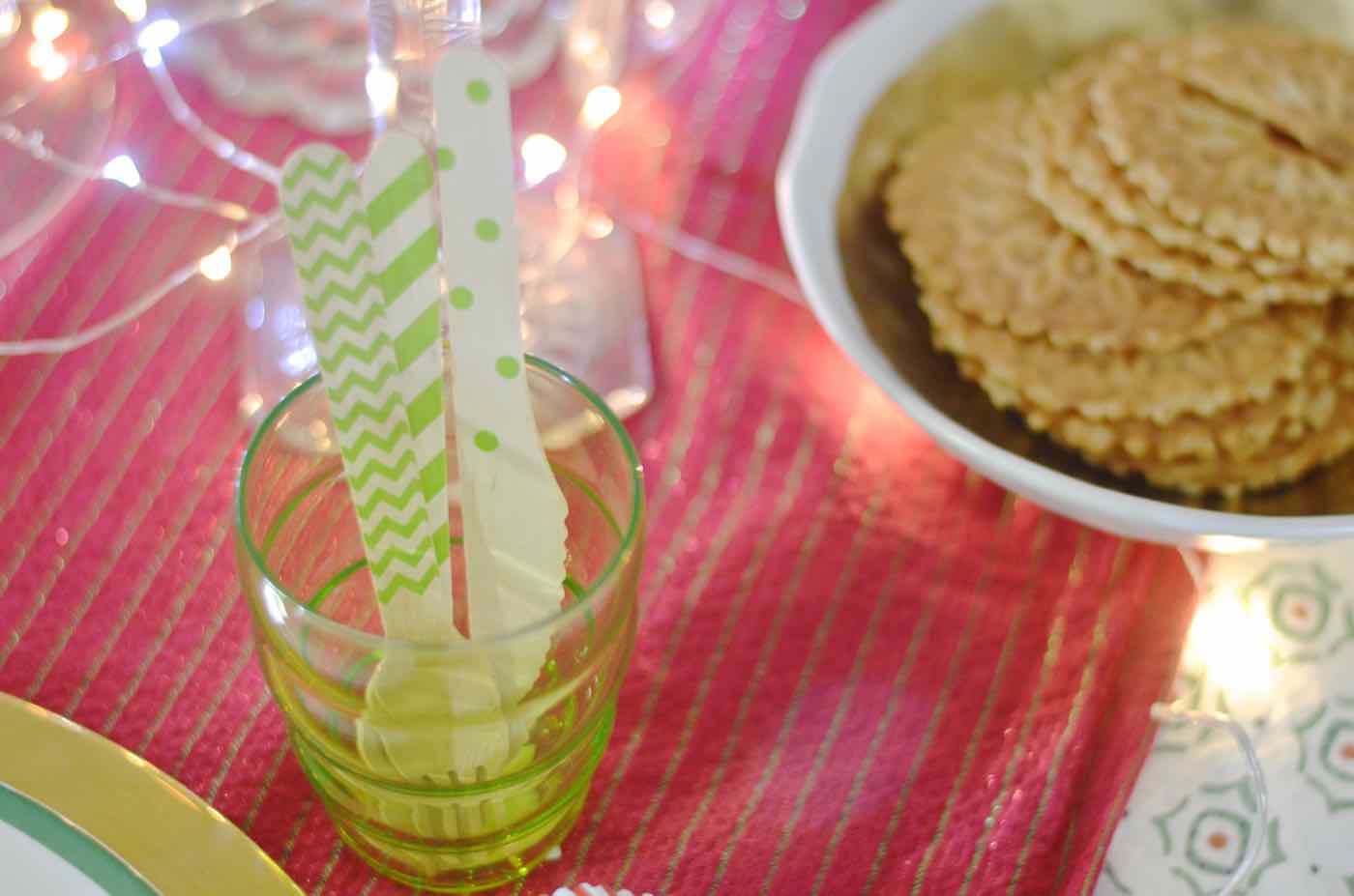 Christmas tablescape ready for children.