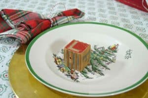 Christmas tablescape ready for children.