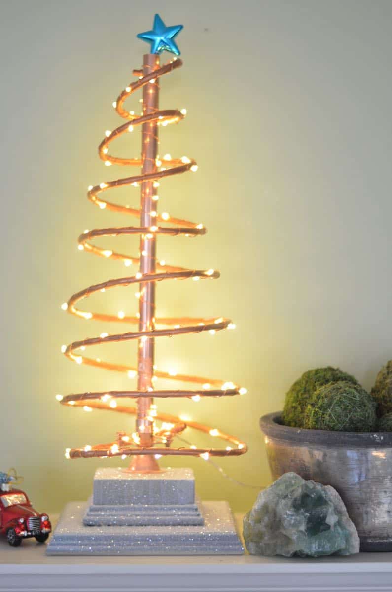 spiral metal christmas tree