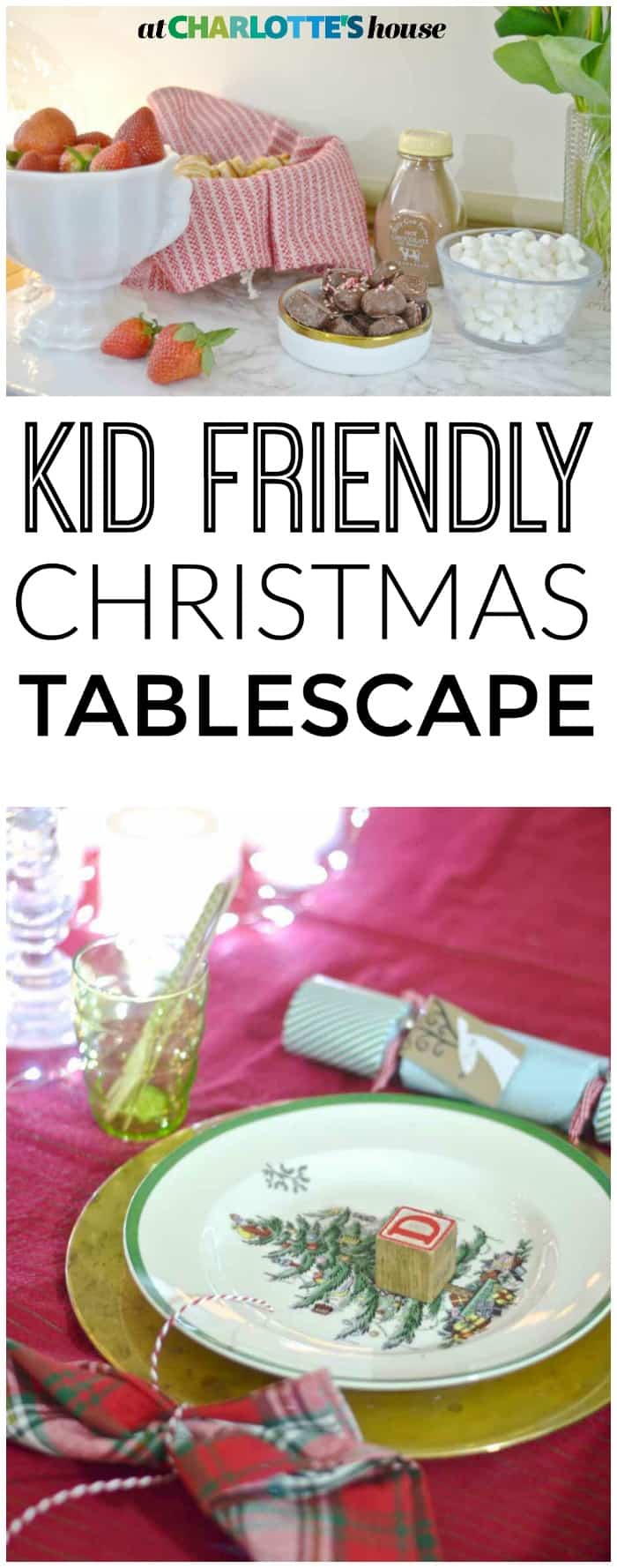 Setting a fun table doesn't have to be complicated when children are involved... this table is festive and kid friendly!