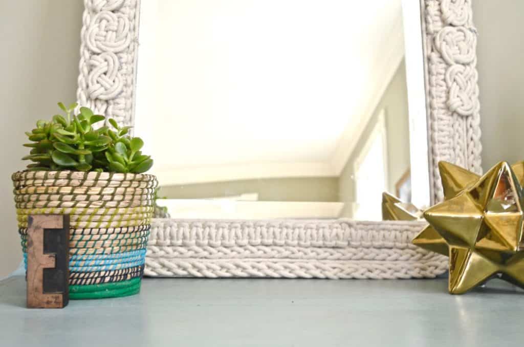 How to transform and old vanity top with concrete for a budget bathroom makeover.