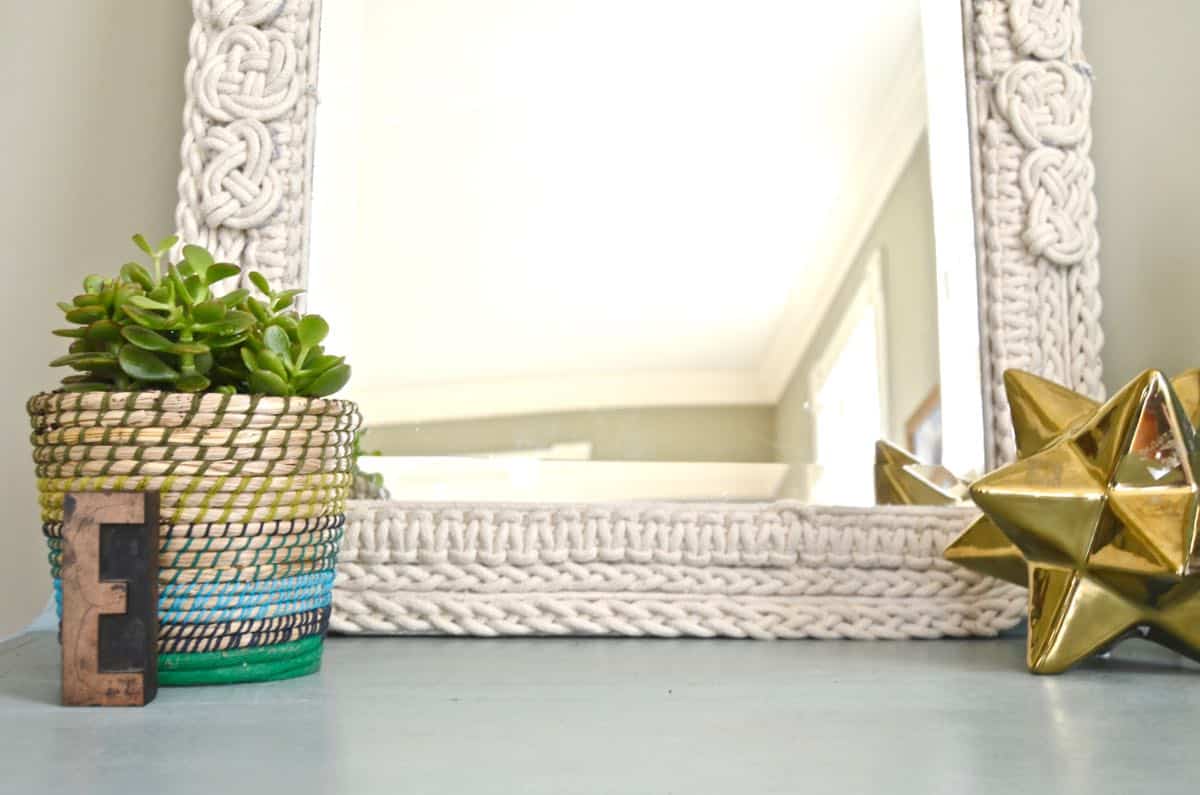 DIY Macrame mirror tutorial