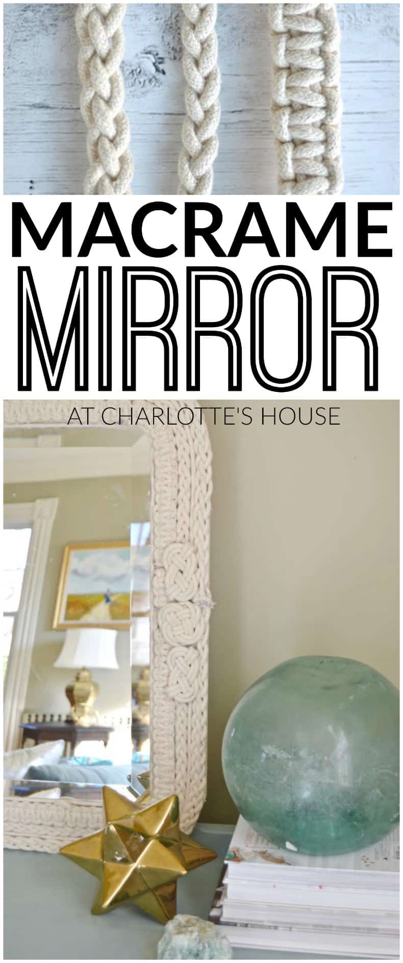 DIY Macrame mirror tutorial