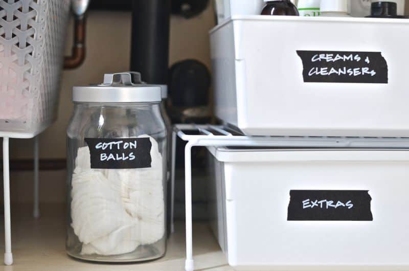 How to Organize Under a Bathroom Sink