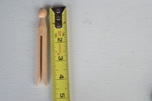 measuring clothes pin