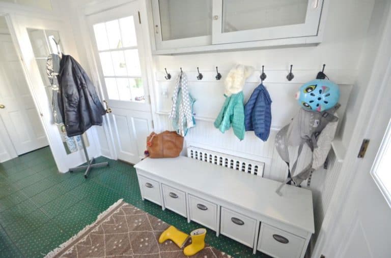 Homemade Mudroom