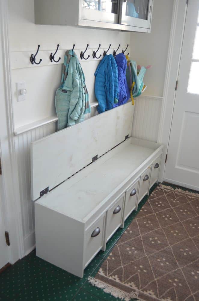 How a family of seven organizes their mudroom.