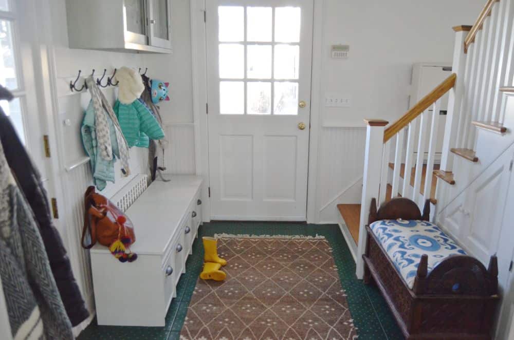 handmade Mudroom after