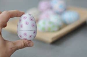 Holding decorated egg D