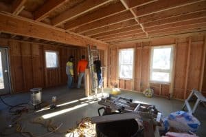 Kitchen: living room construction
