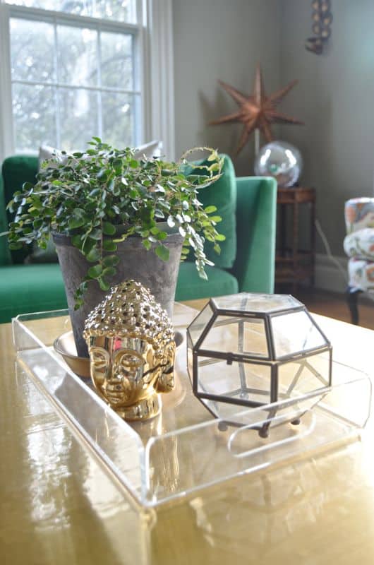 brass coffee table