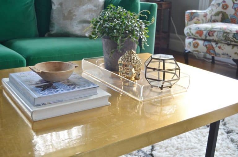 DIY Brass Coffee Table