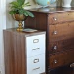 upcycled file cabinet
