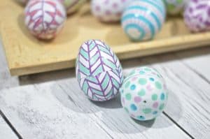 geometric patterns on eggs