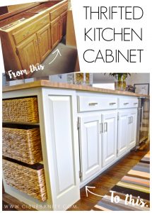 Thrifted Kitchen Cabinet
