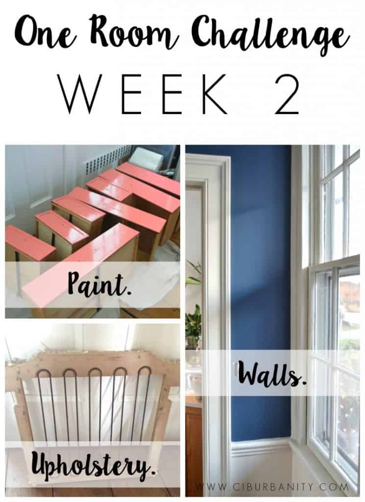 One Room Challenge- Week 2 (Paint and Upholstery) - At Charlotte's House