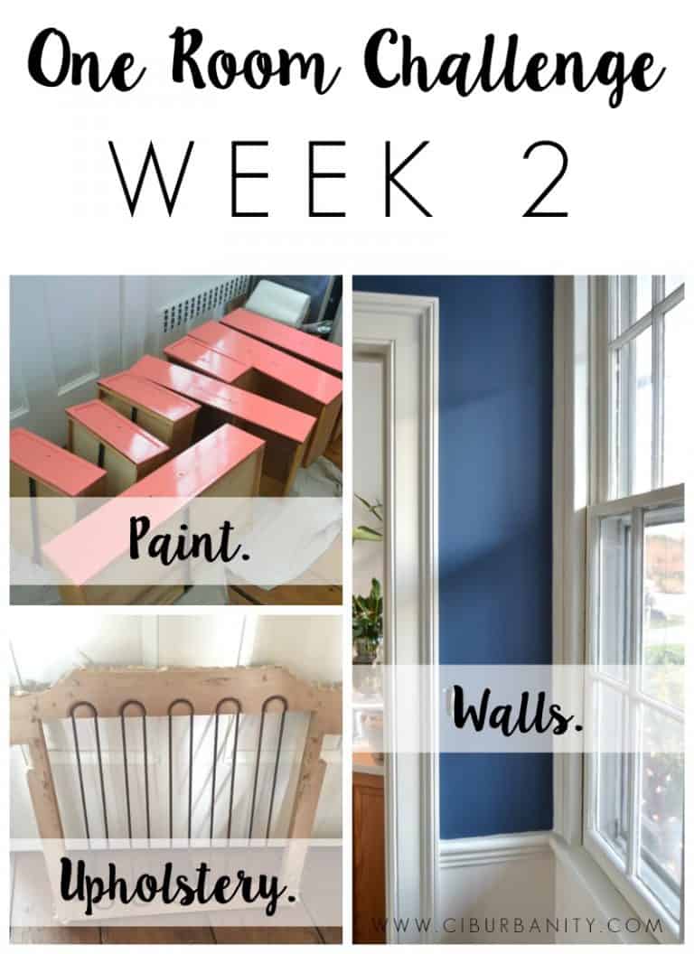 One Room Challenge Week 2 (Paint and Upholstery) At Charlotte's House