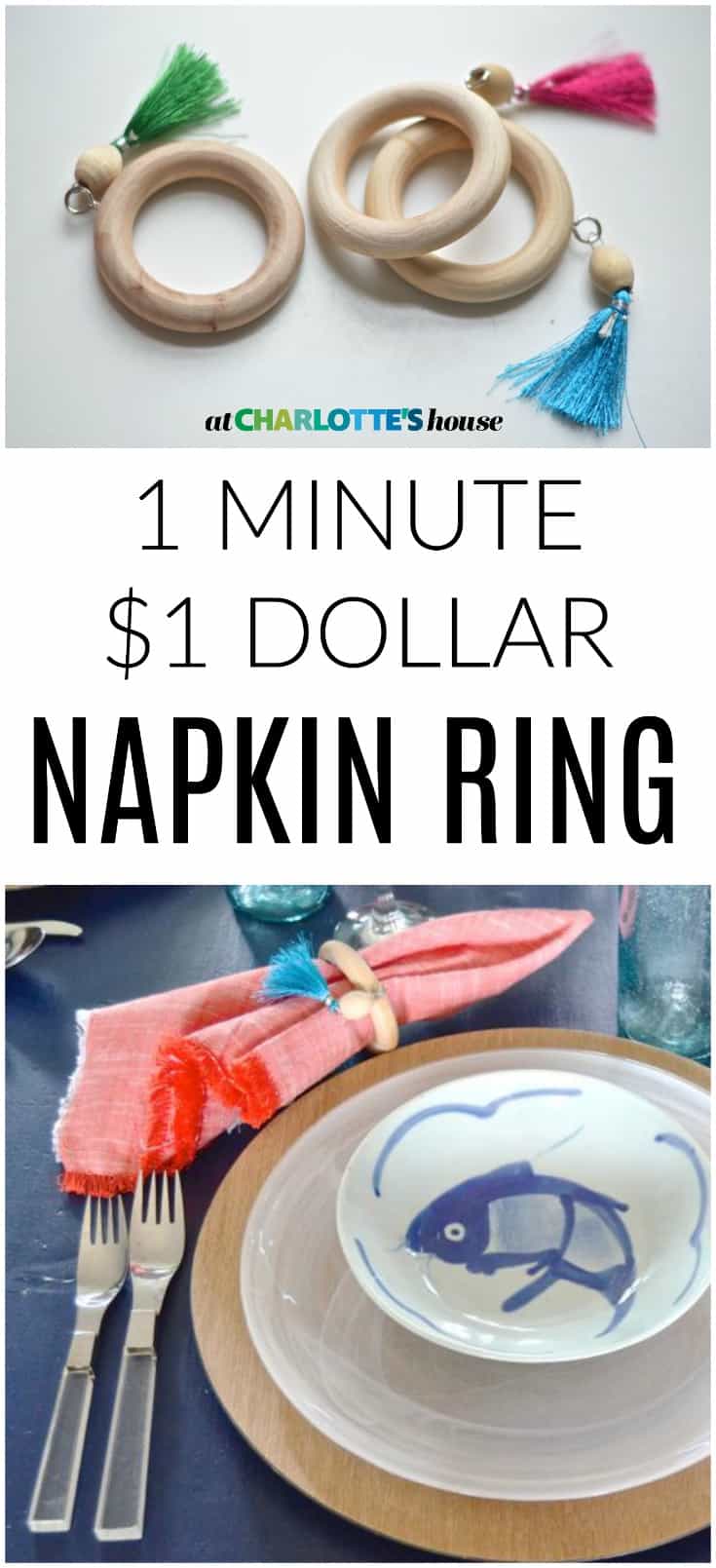 quick and easy boho napkin rings