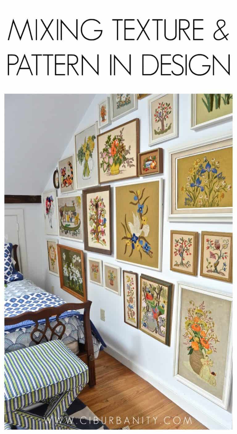 Picture of Mixing Texture and Pattern in Our Guest Room - At Charlotte's House