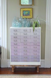Thrifty Style: Ombre File Cabinet Makeover