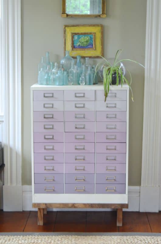 Straight shot ombre file cabinet