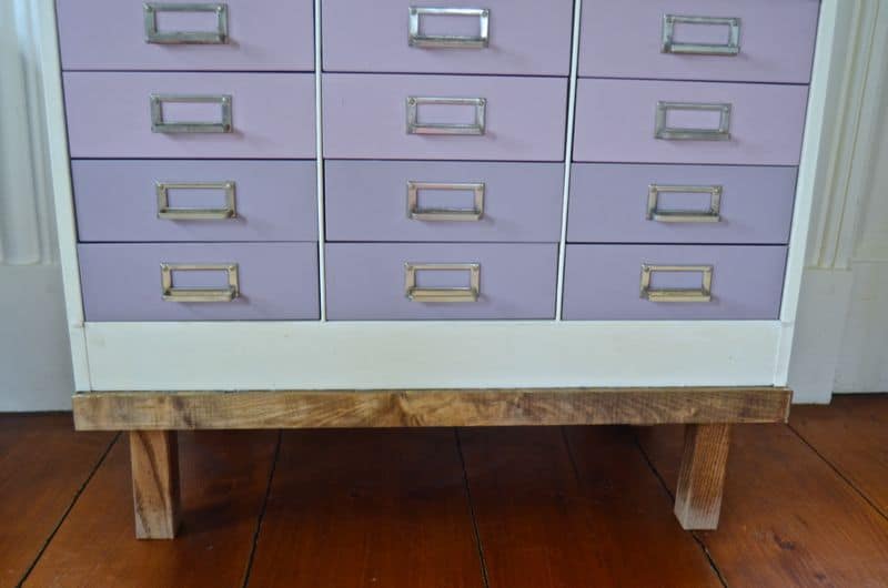 base of ombre file cabinet
