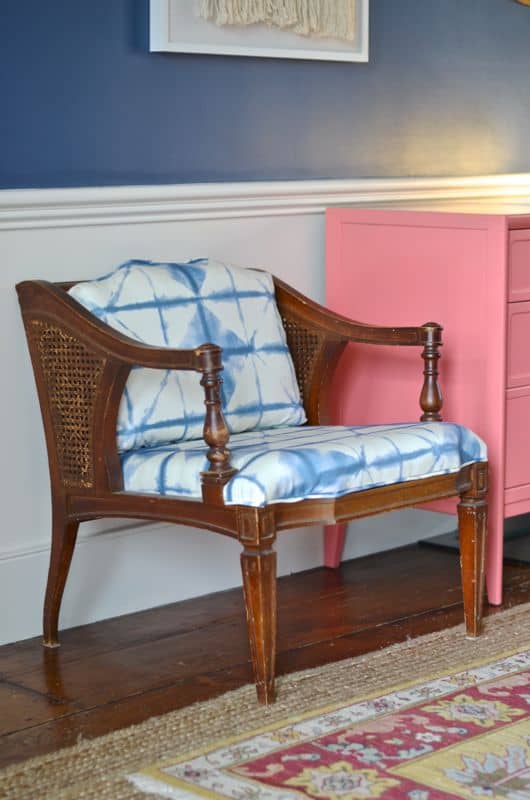 finished upholstered side chair