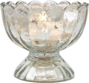mercury glass bowl