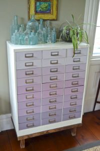 ombre file cabinet side