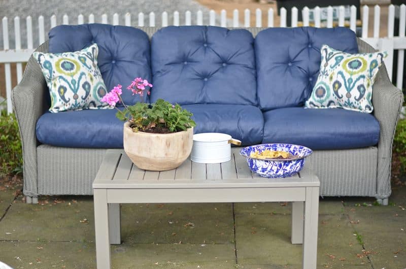 Fabric Paint on Patio Cushions