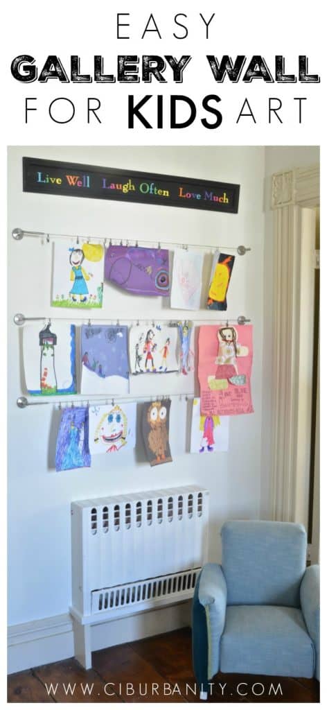 Easy Way to Display Kids Art - At Charlotte's House