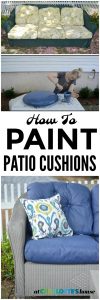 I saved so much money painting these dated floral cushions!
