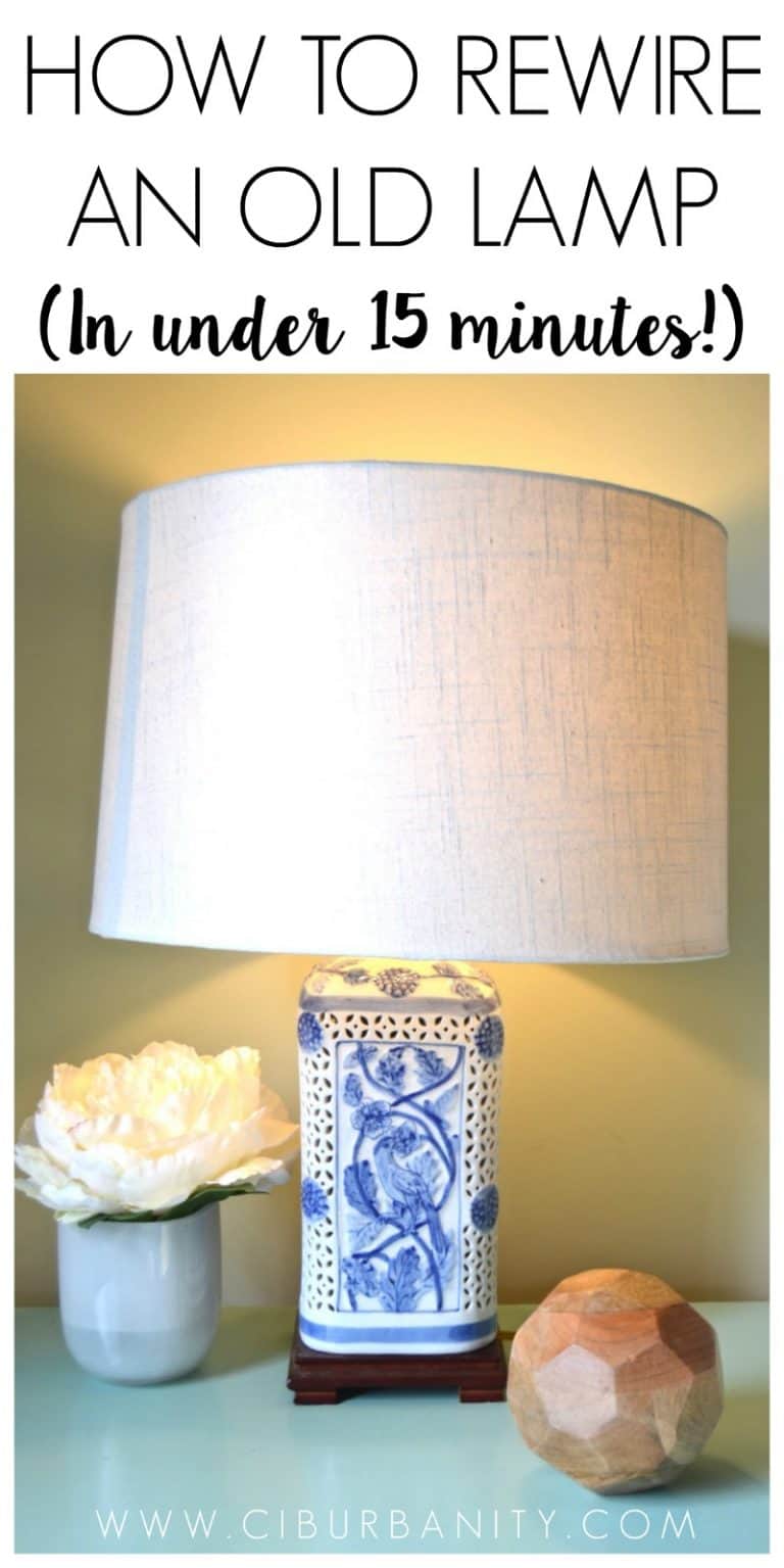How To Rewire A Lamp At Charlotte's House