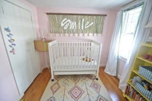 guest room nursery with crib
