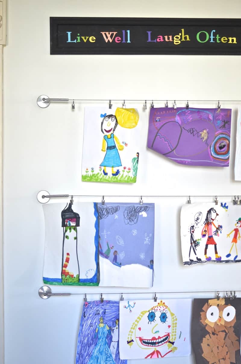 Easy Way to Display Kids Art - At Charlotte's House