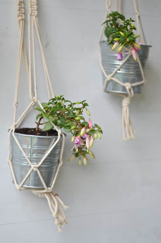 macrame plant holders