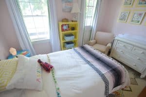 How to use vintage furniture in a kids room.