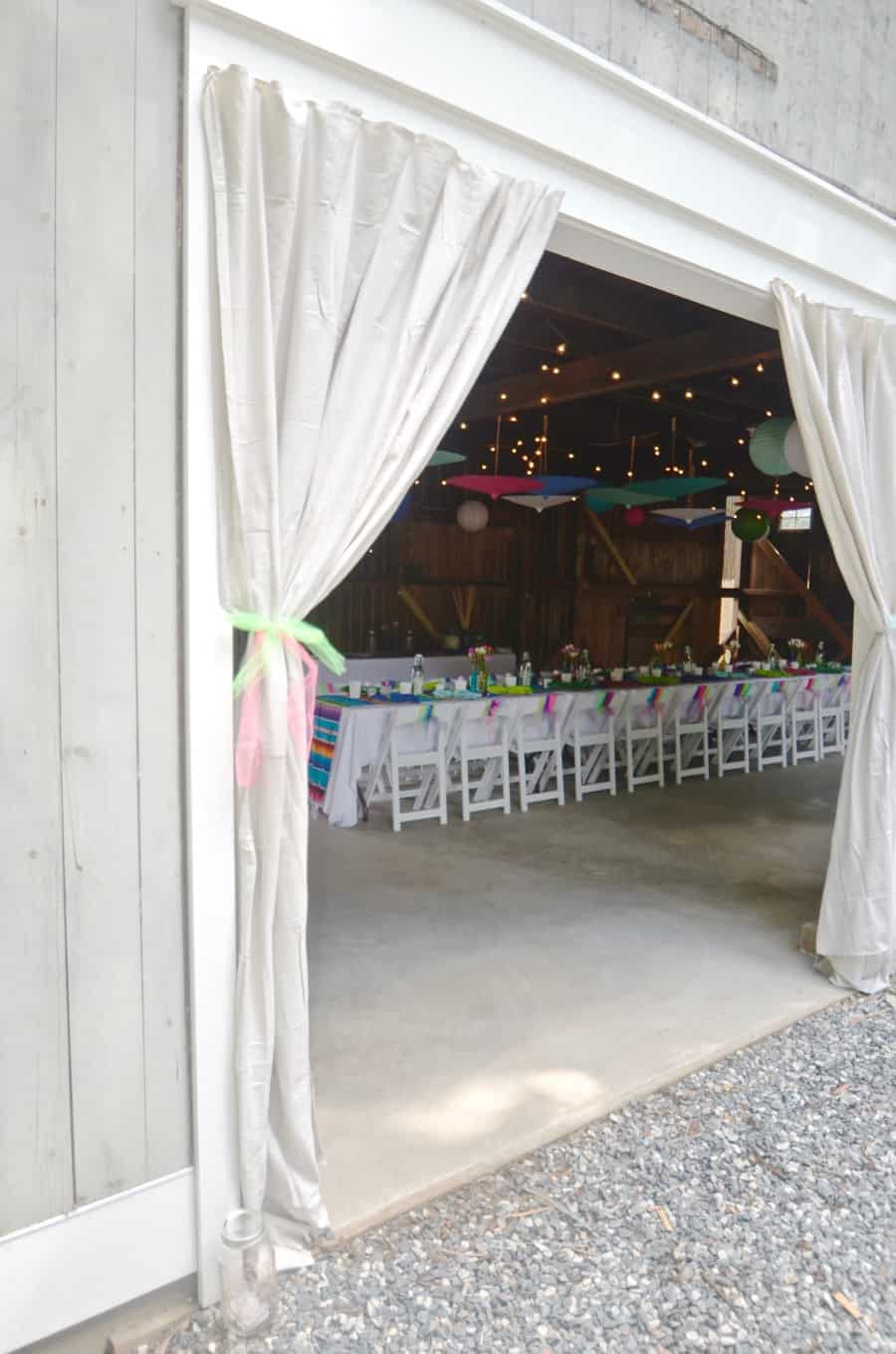 Decorating details to host a colorful rustic barn party.