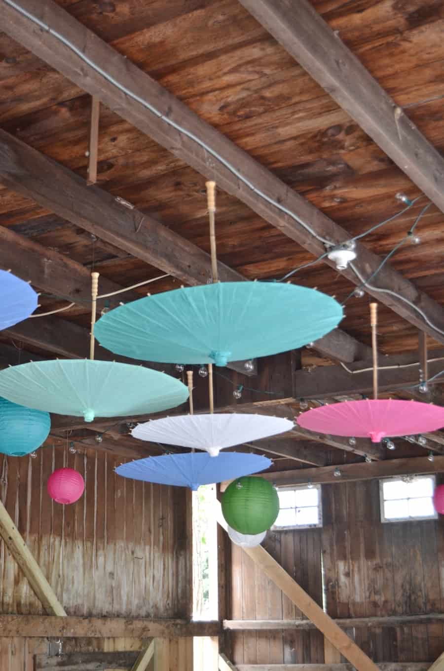 Decorating details to host a colorful rustic barn party.