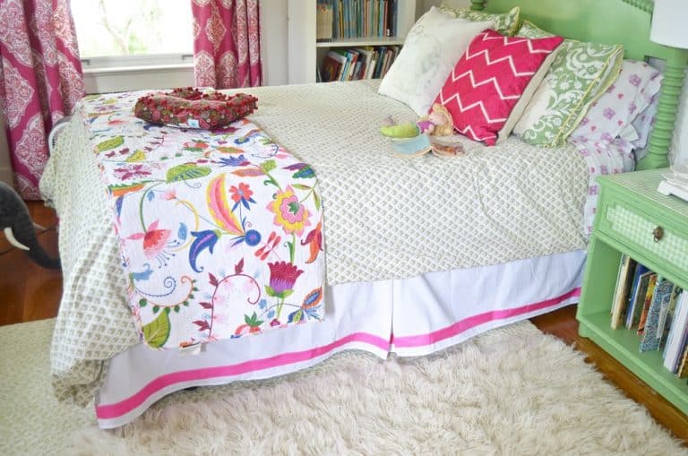 DIY Custom Bedskirt - At Charlotte's House