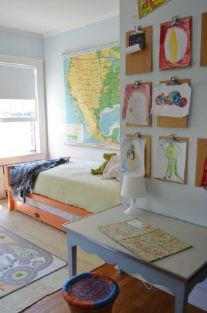 clipboard gallery wall trundle bed - At Charlotte's House