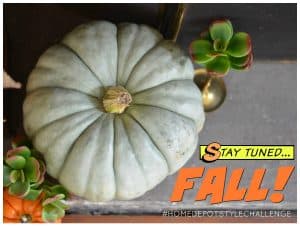 DIY harvest mantel for the Home Depot STyle challenge