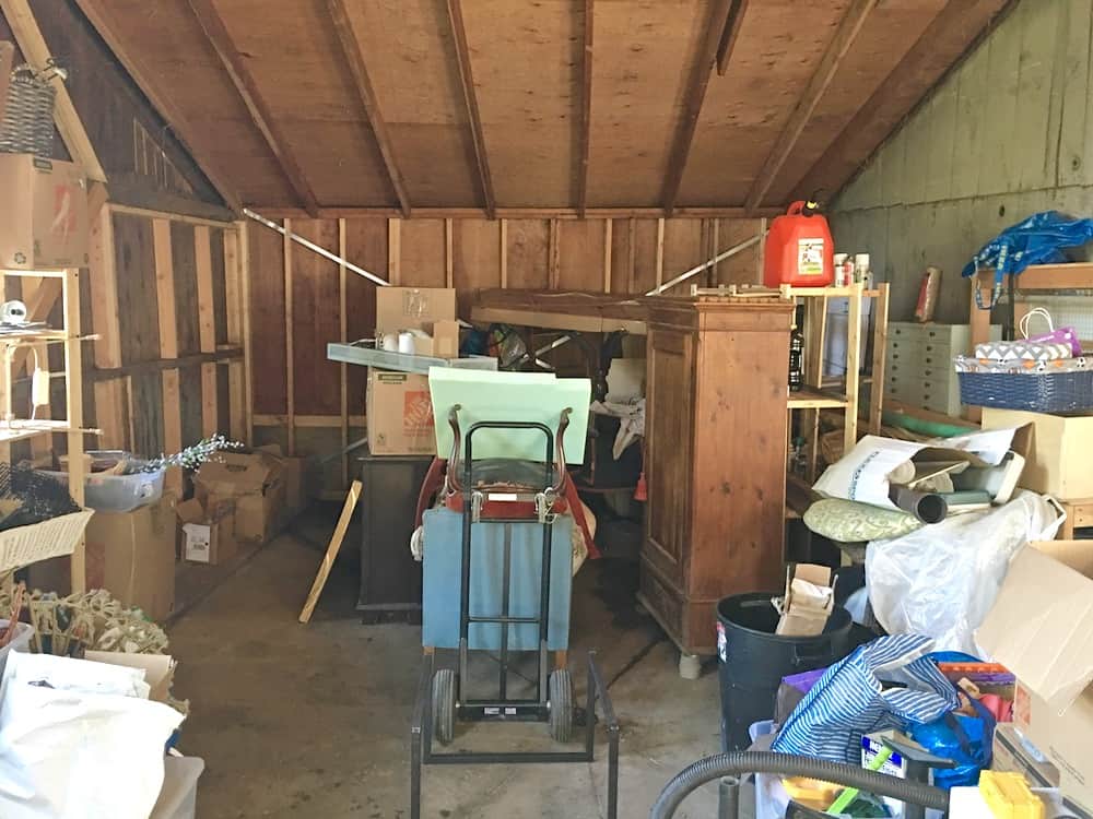 Backyard shed gets a colorful and eclectic multi-purpose makeover thanks to the One Room Challenge.