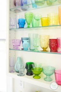 DIY rainbow glass collection