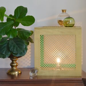 Simple craft store frames turned gold box light.