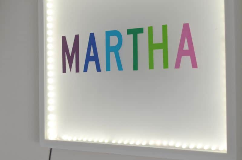 DIY light box with custom name