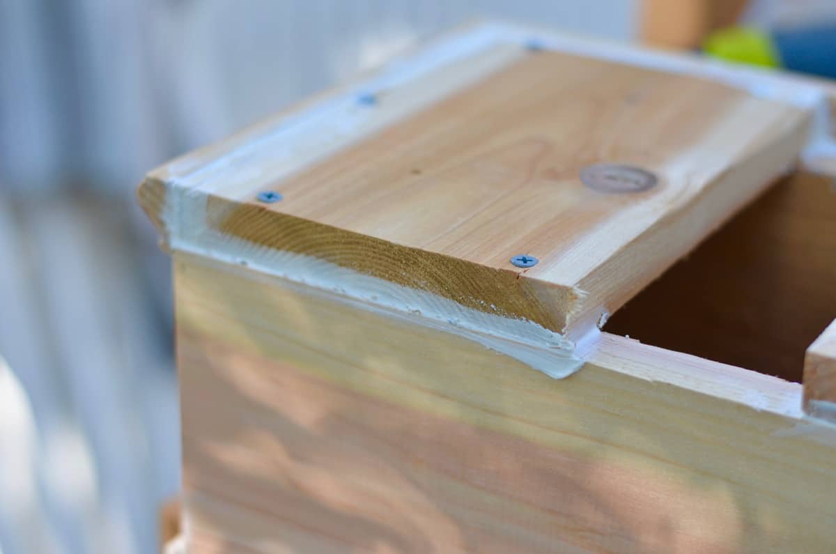 Backyard shed makeover- adding window boxes.