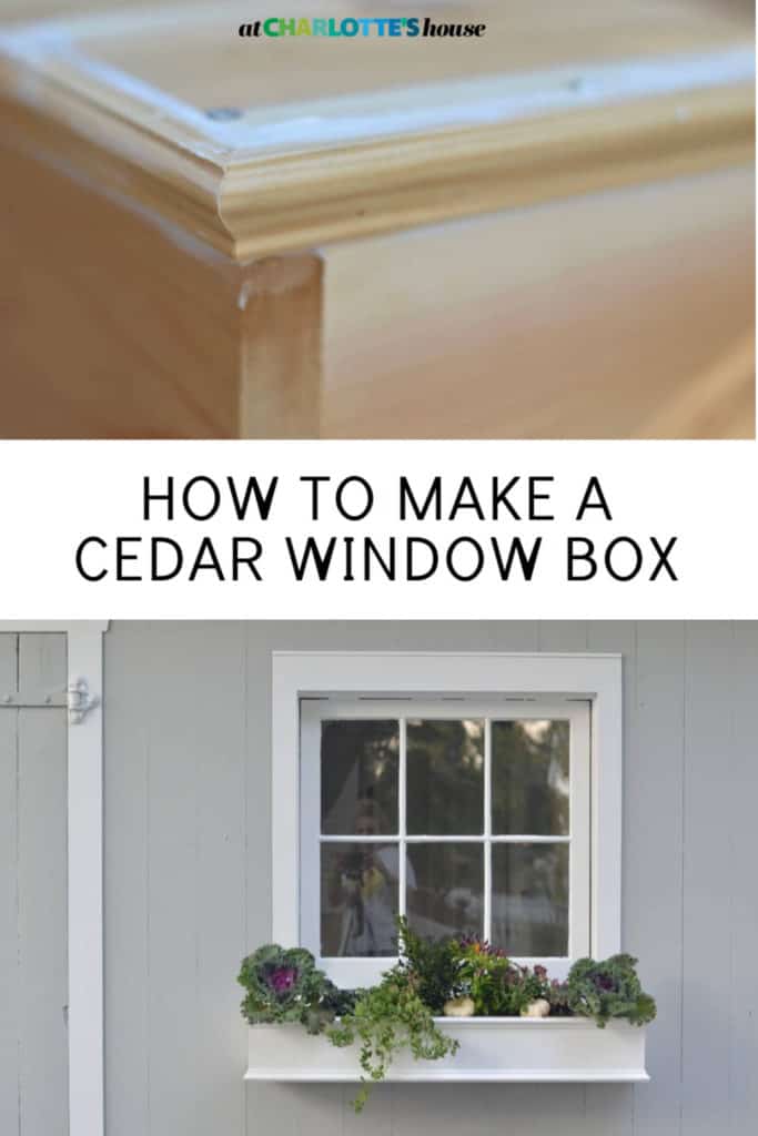 HOW TO MAKE A CEDAR WINDOW BOX At Charlotte's House