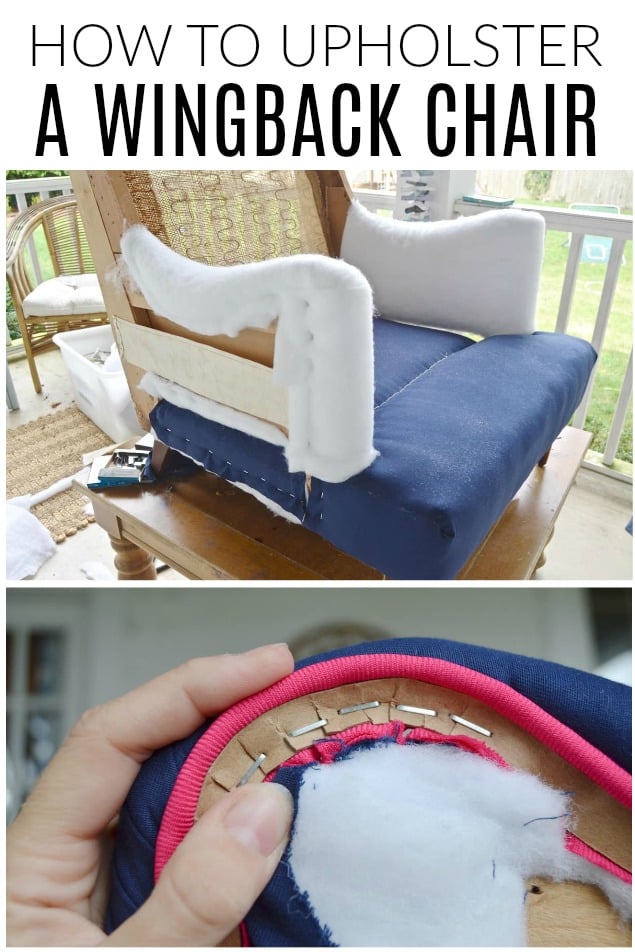 Upholstering My First Chair At, How To Reupholster A Chair Seat With Piping